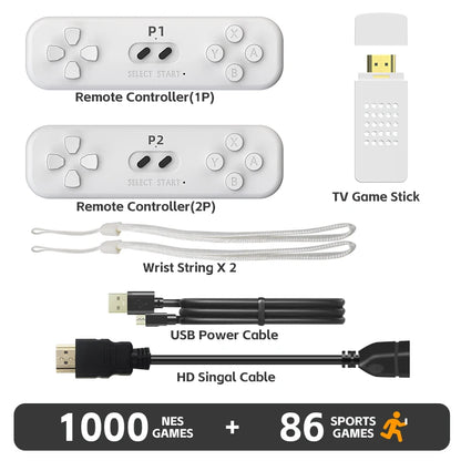 DATA FROG Y2 Fit 4K Game Stick Retro Somatosensory Console Built In 1000+ NES Games Wireless TV Dendy Video Game Console