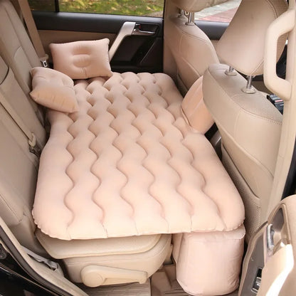 1 set car air inflatable travel mattress bed 135x70cm Auto back seat trunk mattress air bed camping mat car rollaway bed