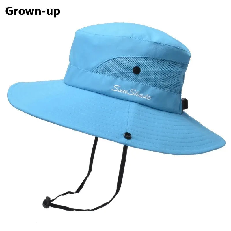 Xinbaoguan 100% Polyester 9002 Summer Outdoor Sun Hat, Breathable Sun Hat, Folding Sun Hat, Female Ponytail Hole Fisherman Hat