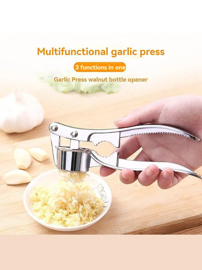 Garlic Press Kitchen Stainless Steel Garlic Smasher Crusher Mincer Manual Press Grinding Tool Kitchen Accessories