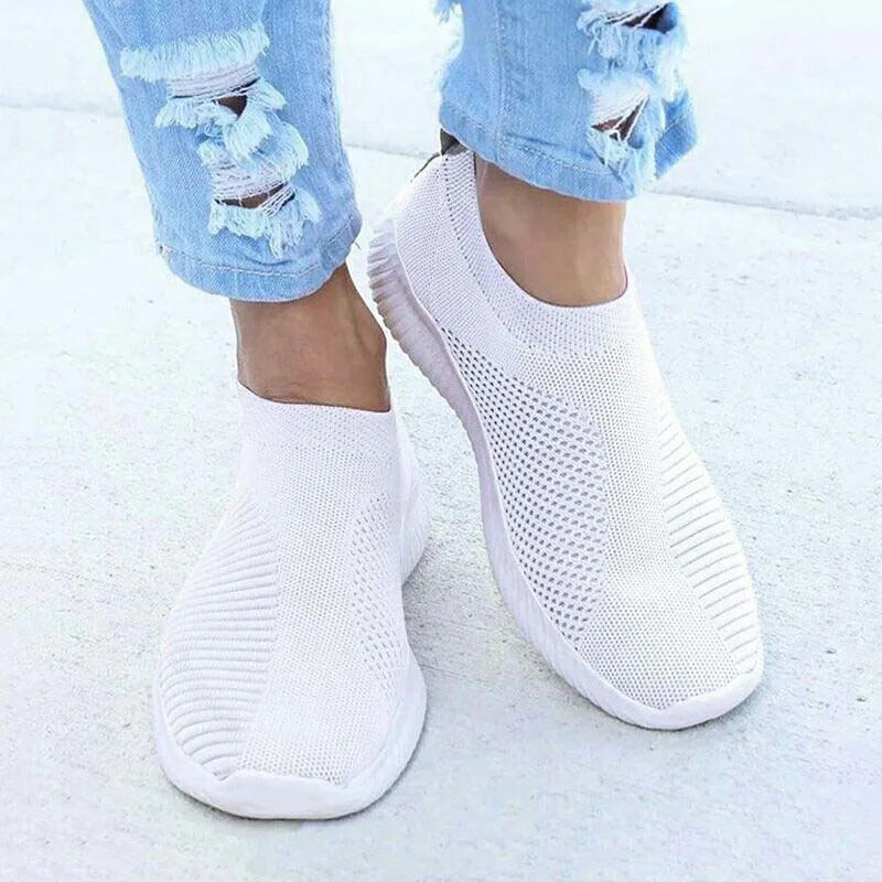 Casual Shoes Women's Sneakers Fashion 2025 New Walking Soft Women Sneakers Slip On Breathable Woman Shoes Ladies Vulcanize Shoes