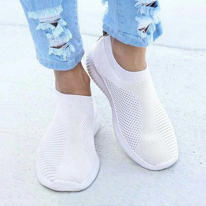 Casual Shoes Women's Sneakers Fashion 2025 New Walking Soft Women Sneakers Slip On Breathable Woman Shoes Ladies Vulcanize Shoes