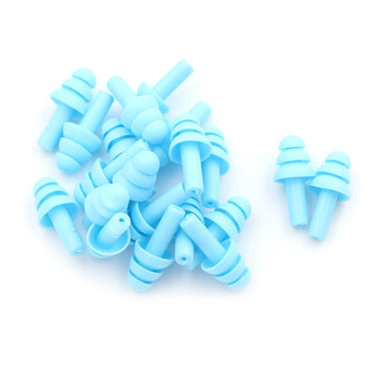 20Pcs Silicone Ear Plugs Sleep Earplugs Noise Reduction Swimming Earplugs With Rope For Diving Underwater Ear Plugs