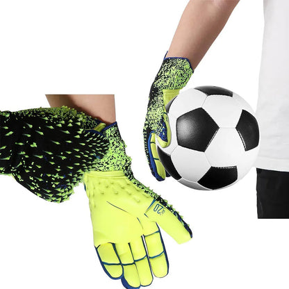 Soccer Goalie Gloves Latex Thickened Professional Goalkeeper Gloves for Adult Youth Football Sports Training and Match