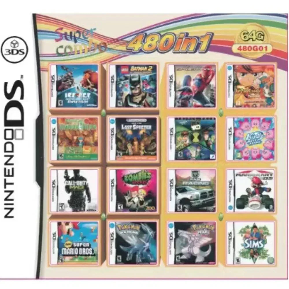 3DS NDS Game Card Combined Card 23 In 1 NDS Combined Card NDS Cassette 482 IN1 280 4300 0