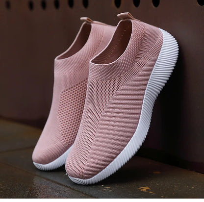 Women Shoes Breathable Flats Elastic Flat Shoes For Women Sneakers Zapatos Mujer Spring Summer Footwear Lightweight Sports Shoes