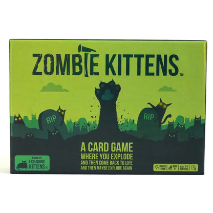 Zombie Kittens Card Game Fun Family Card Games for Adults Teens Kids for Game Night Entertainment 2-5 Playe