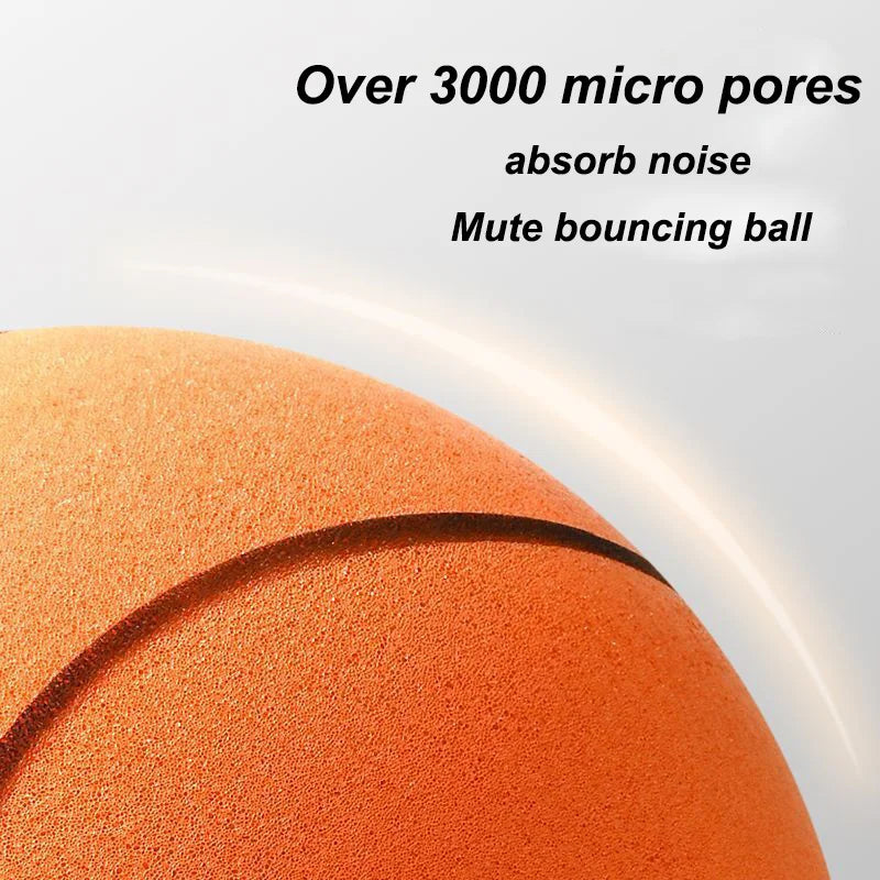 Indoor Silent Basketball Soft And High Elastic PU Foam Mute Ball No Noise Sports Ball Density Ball Children Sports Toy Games