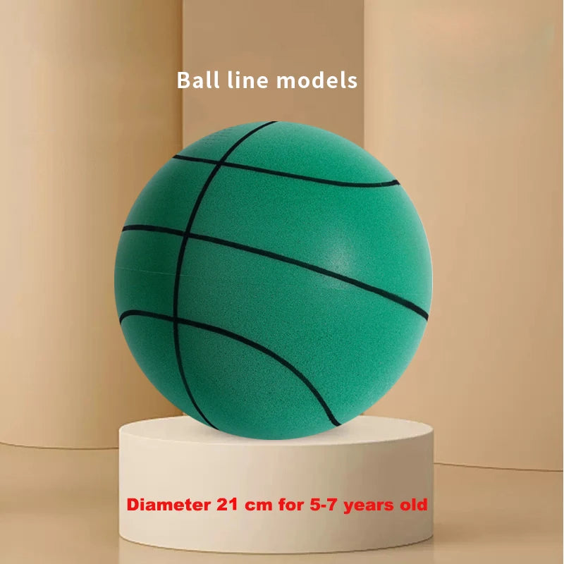 Indoor Silent Basketball Soft And High Elastic PU Foam Mute Ball No Noise Sports Ball Density Ball Children Sports Toy Games