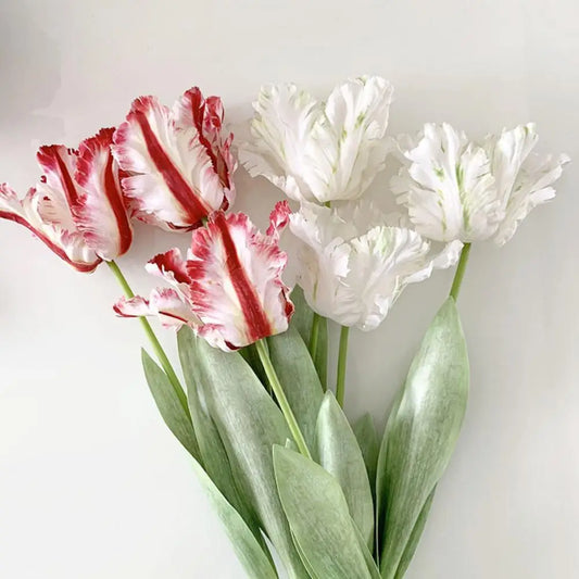 1Pc Wear-resistant 68cm Exquisite Workmanship Long Stem 3D Parrot Tulip Fake Flower Artificial Flower for Home