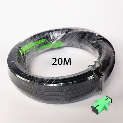 SC/APC-SC/APC Outdoor Drop Fiber Optic Cable 20M/30M/40M FTTH Single Mode Single Optical Fiber Connectors