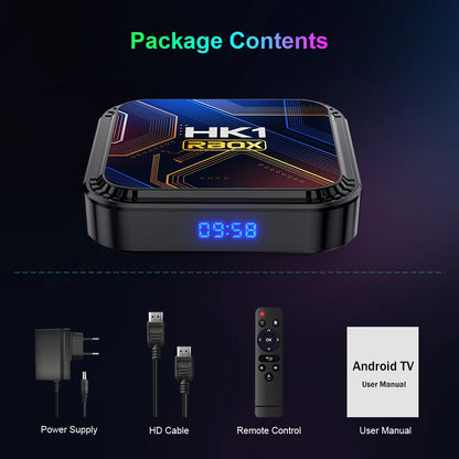 HK1 RBOX K8S Android 13 TV BOX RK3528 2.4G 5G WIFI BT 4.0 8K 64GB 32GB 16GB