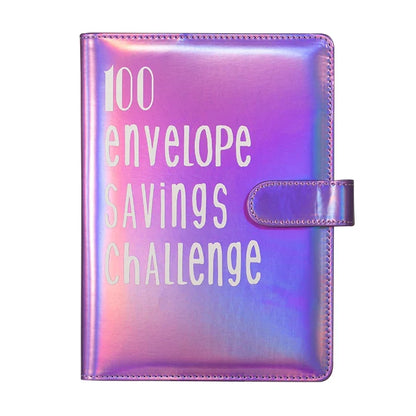 100 Envelope Challenge Binder Save Savings Challenges Loose-Leaf Binder Budget Binder with Cash Envelopes Money Organizer System