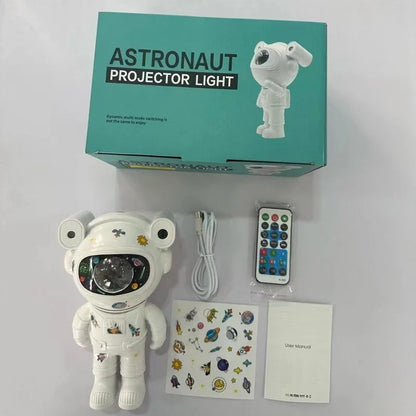 Bluetooth Astronaut Star Light Projector LED Bedroom Ambiance Night Light Aurora Moon Nebula Galaxy Lighting for Kids