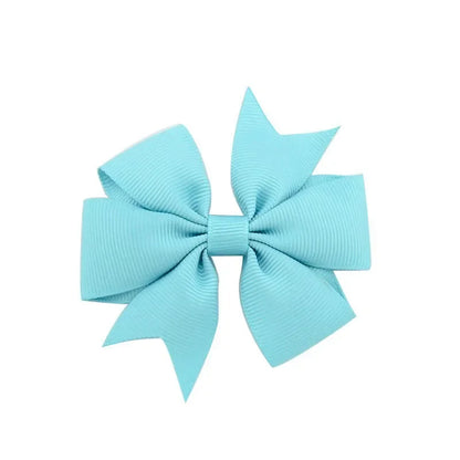 10pcs/lot Baby Girls Hair Bows Hairpins 3.2" Grosgrain Ribbon Pinwheel Toddler Clips Children Kids Accessories Gifts Photo Props