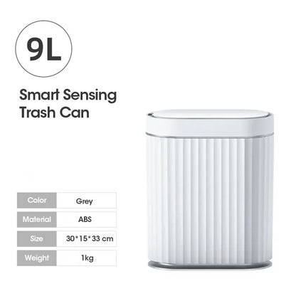 9L/7L Automatic Smart Sensor Garbage Bin Household Electronic Smart Trash Can Toilet Waste Garbage Can for Kitchen Bathroom