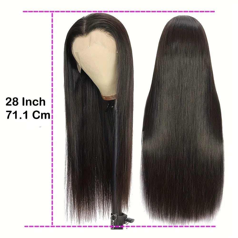 13x4 Lace Front Human Hair Wig Transparent Lace Frontal Wigs For Black Women Short Bob Wig Glueless Remy Straight Natural Wig