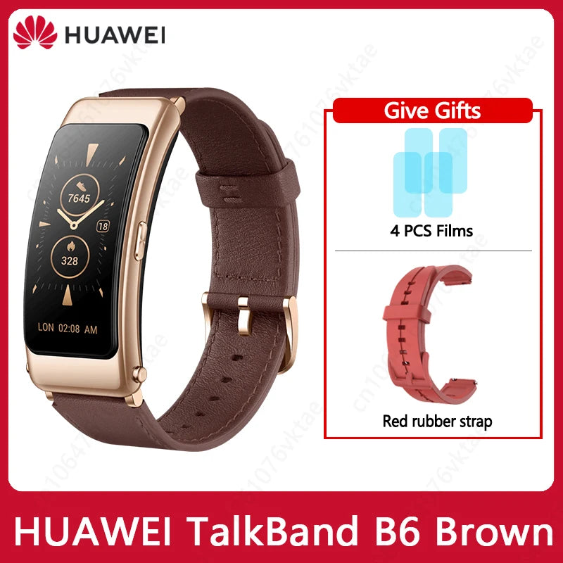 Huawei TalkBand B6 Smart Wristband Bluetooth 5.2 1.53 Inch AMOLED Screen Kirin A1 Processor Call Earphone Talk Band