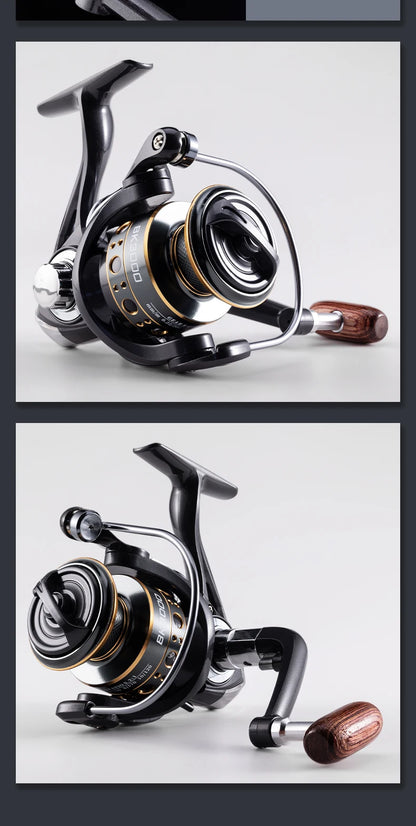 Rooblinos BK 2000-7000 Spining Reels Saltwater Freshwater Fishing Reel Ultralight Metal Frame Smooth And Tough High Speed Reels