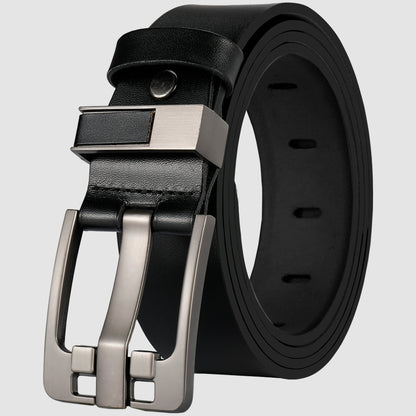 Luxury Belt Men's Belt New Large Plus Size 100-130cm Retro Needle Buckle Men's Belt High Quality