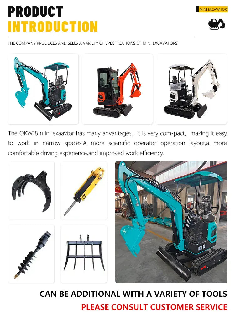 Home small excavator home garden use discounted price good machine condition customized product