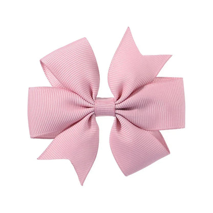 10pcs/lot Baby Girls Hair Bows Hairpins 3.2" Grosgrain Ribbon Pinwheel Toddler Clips Children Kids Accessories Gifts Photo Props