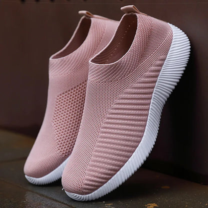 Women Shoes Breathable Flats Elastic Flat Shoes For Women Sneakers Zapatos Mujer Spring Summer Footwear Lightweight Sports Shoes