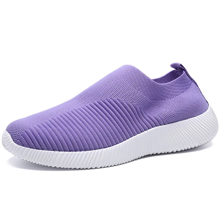 Women Shoes Breathable Flats Elastic Flat Shoes For Women Sneakers Zapatos Mujer Spring Summer Footwear Lightweight Sports Shoes