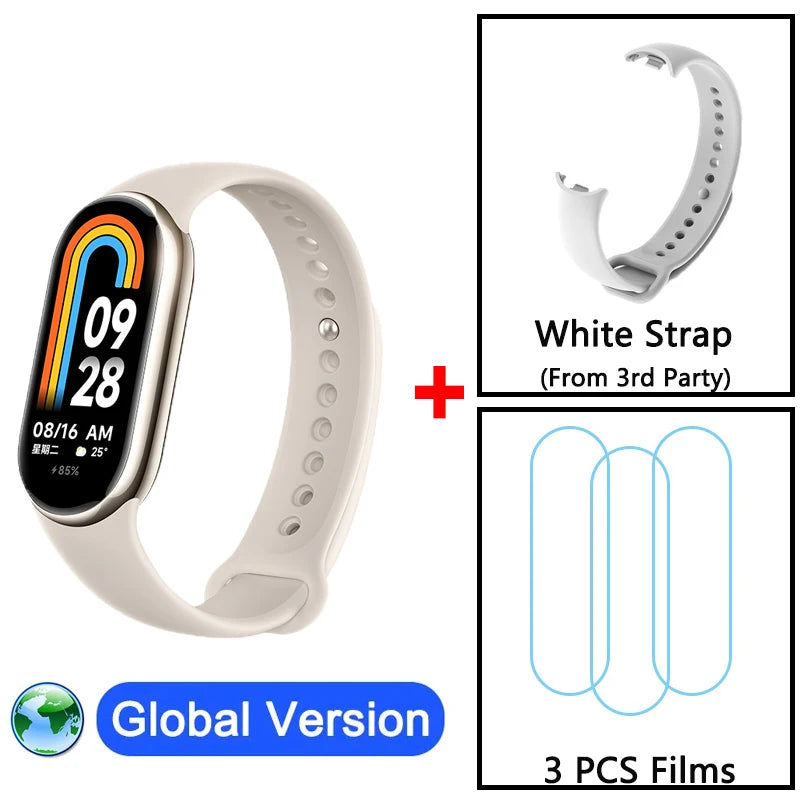 Global Version Xiaomi Mi Smart Band 8 Blood Oxygen 1.62'' AMOLED Display Fitness Tracker Smart Bracelet Wristband MIBand Fashion