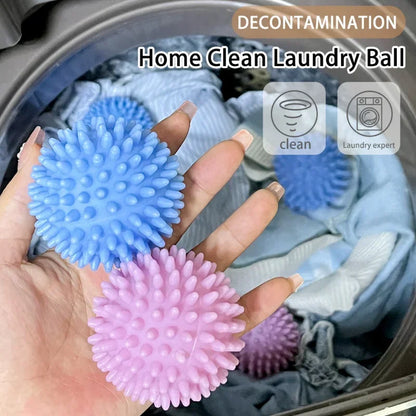 5/1pcs Magic Laundry Ball Reusable PVC Solid Cleaning Ball Household Cleaning Washing Machine Clothes Softener Cleaning Tools