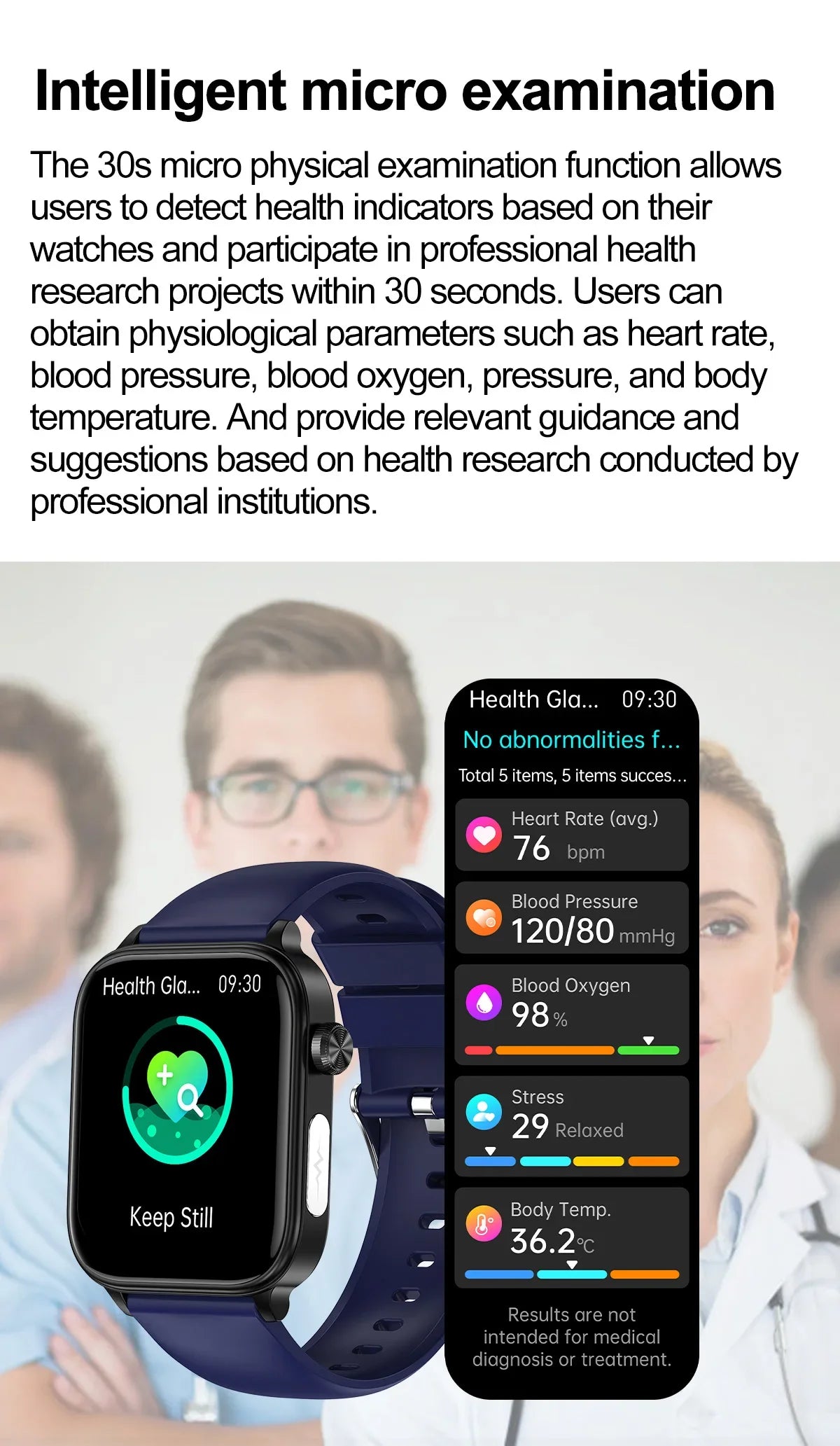 2024 New Medical Grade Smart Watch Men Blood Glucose Lipid and Uric Acid AI Diagnostic Detector Bluetooth Call Health Smartwatch