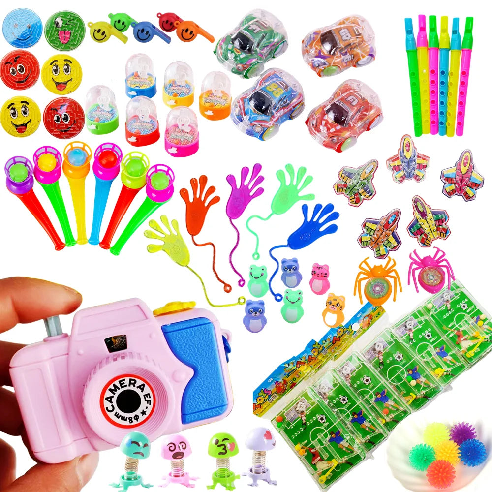 68Pcs  Cartoon Kids Birthday Party Favors Combination Set Halloween Toys Pinata Stuffing Supplies Carnival Prizes