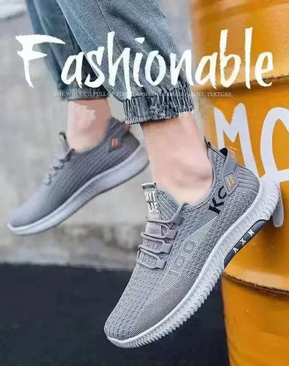 Men's shoes Lightweight men's shoes Breathable casual mesh shoes High elastic cushioned soft sole jogging shoes for lovers