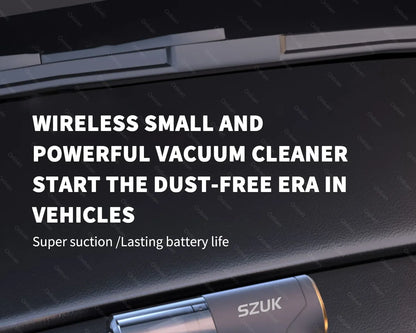 SZUK 98000PA Car Vacuum Cleaner Mini Powerful Cleaning Machine Strong Suction Handheld for Car Portable  Wireless Home Appliance