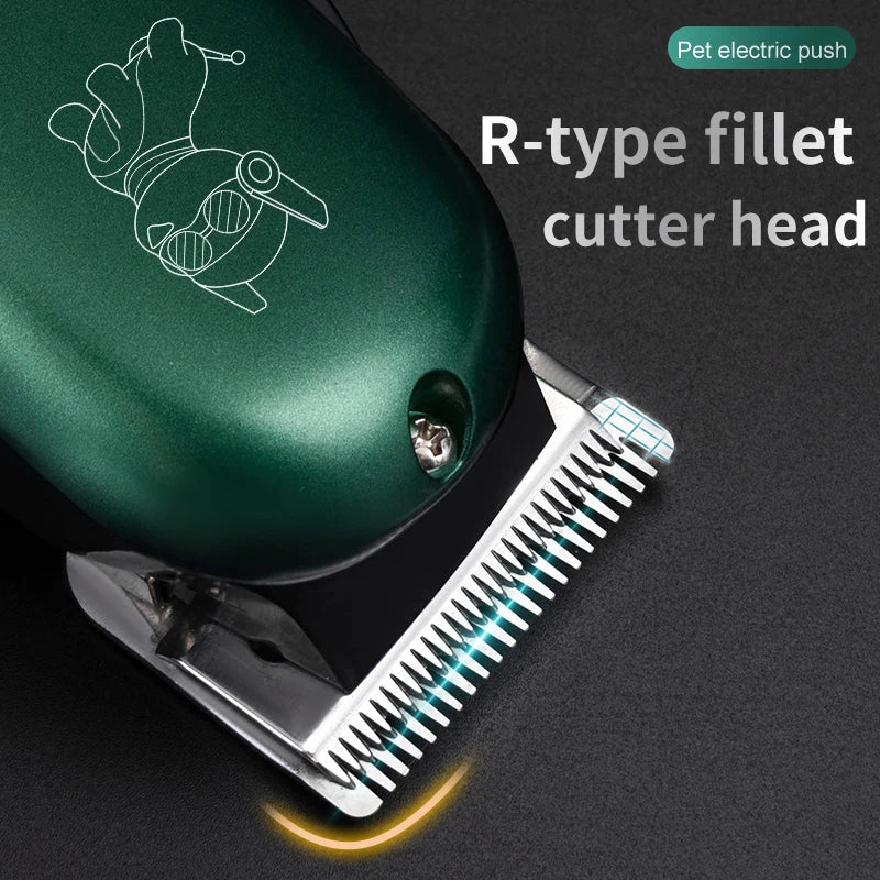 Professional Dog Hair Clipper All Metal Rechargeable Pet Trimmer Cat Shaver Cutting Machine Puppy Grooming Haircut Low Noice