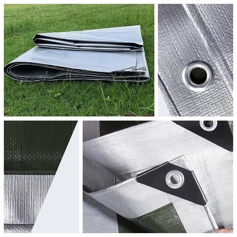 0.32mm PE tarpaulin rain cloth outdoor garden plant shed boat car truck awning waterproof shade sail pet dog roof cover 2x2m3x5m