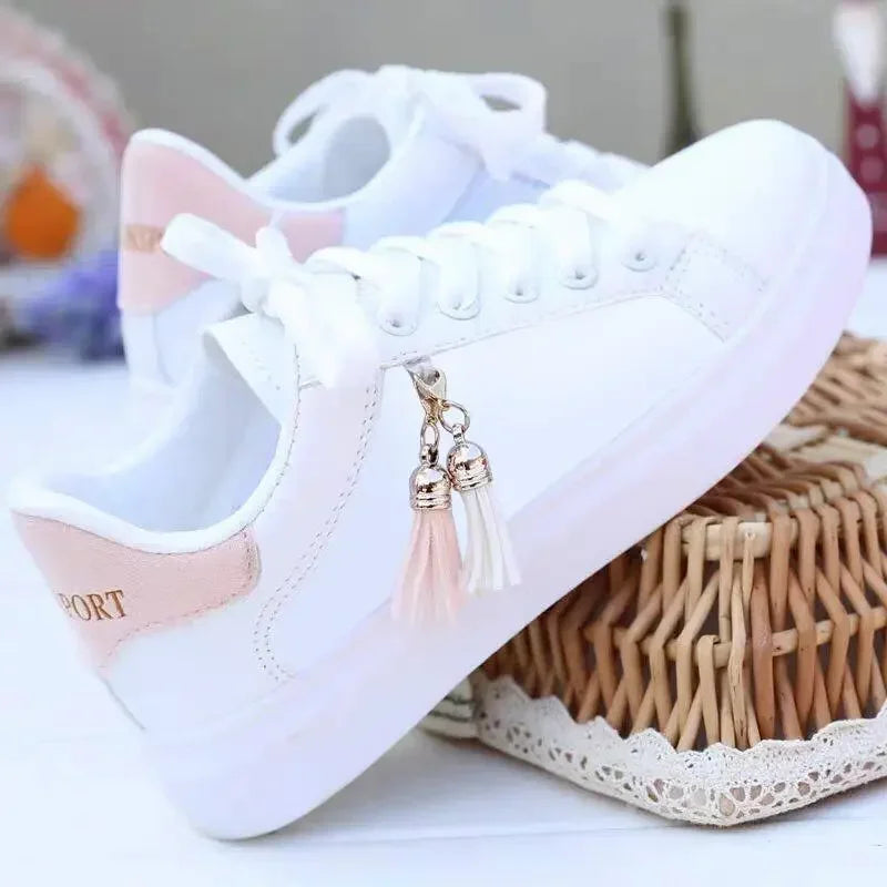 Women Sneaker Breathable Students Casual Shoes Sports for Girl Flat Mesh White Shoes Vulcanize Desginer 2023