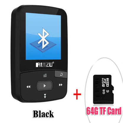 music player RUIZU X50 Sportmp3 player bluetooth  Clip Mini Support FM,Recording,E-Book,Clock,Pedometer mini mp3 player