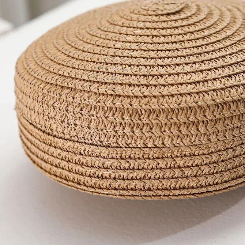 Round Woven Straw Bag Minimalist Straw Bag Crossbody Purse Crossbody Bag for Girl Women Shoulder Vocation Style Handbag