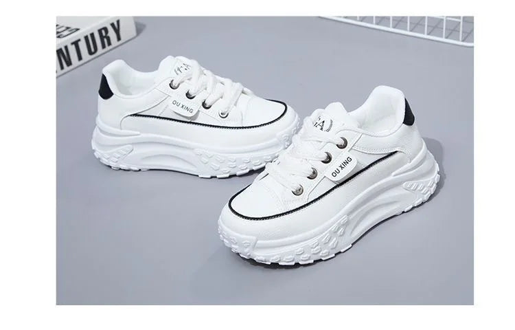 The New Retro Women Shoes Spring Platform Shoes Casual Sneakers Versatile Fashion Designer Shoes High Quality  Women Sneakers