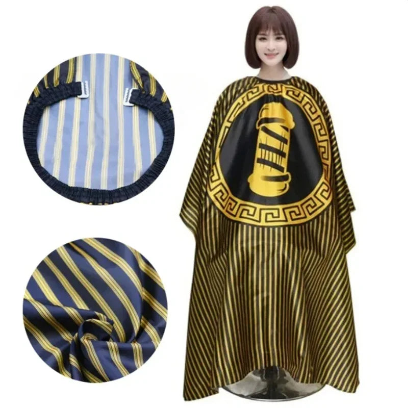 Hairdressing Coth Pattern Cutting Hair Waterproof Cloth Salon Barber Cape Professional Hair Stylist Retro Aprons Haircut Cape