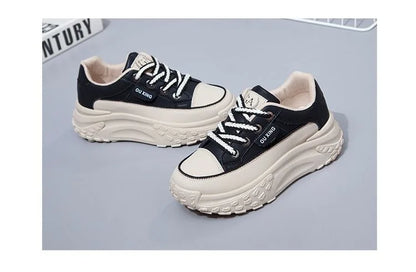 The New Retro Women Shoes Spring Platform Shoes Casual Sneakers Versatile Fashion Designer Shoes High Quality  Women Sneakers