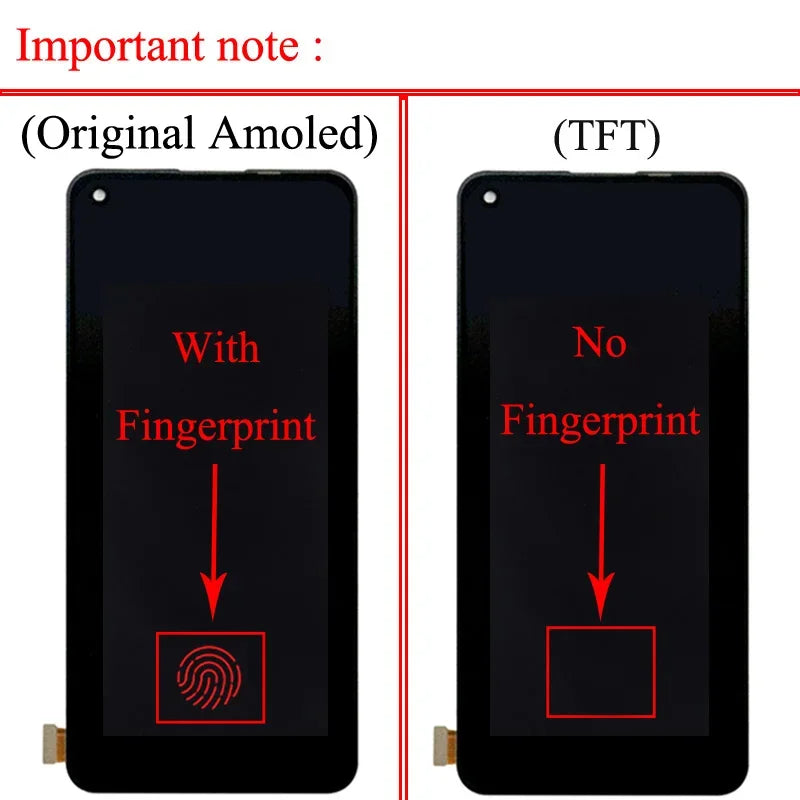 6.43" New AMOLED For Oppo Find X3 Lite LCD Display Screen Frame+Touch Panel Digitizer For Find X3Lite Display CPH2145 Frame