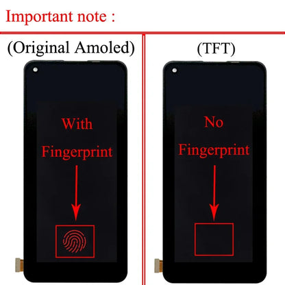 6.43" New AMOLED For Oppo Find X3 Lite LCD Display Screen Frame+Touch Panel Digitizer For Find X3Lite Display CPH2145 Frame