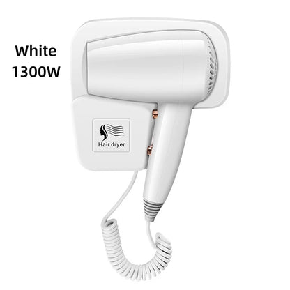 Hotel, Hotel, Non Perforated Wall Mounted Hair Dryer, Home Bathroom, High Wind Blue Light Hair Care Hair Dryer