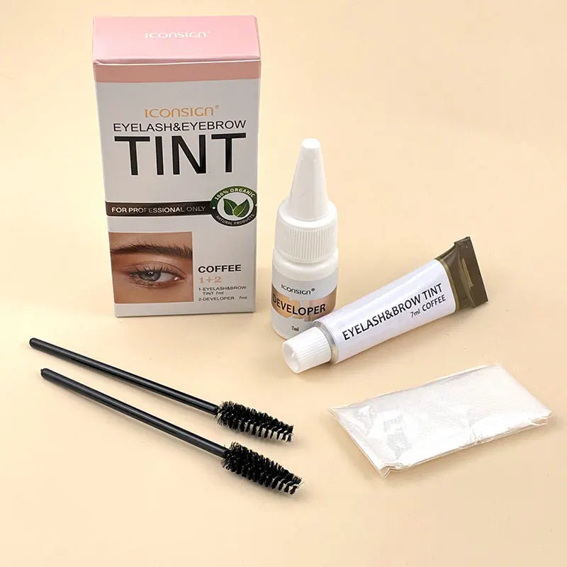 Professional Eyelash Eyebrow Dye Tint 15-minute Fast Tint Easy Dye Gel Enhancer Mascara Lash Lifiting Kit Eye Makeup Tools