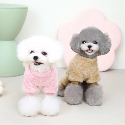 Thermal Velvet Dog Pajamas Winter Small Dog Jumpsuit Puppy Cat Nightshirt Onesies Chihuahua Yorkie Poodle Boy Dog Clothes