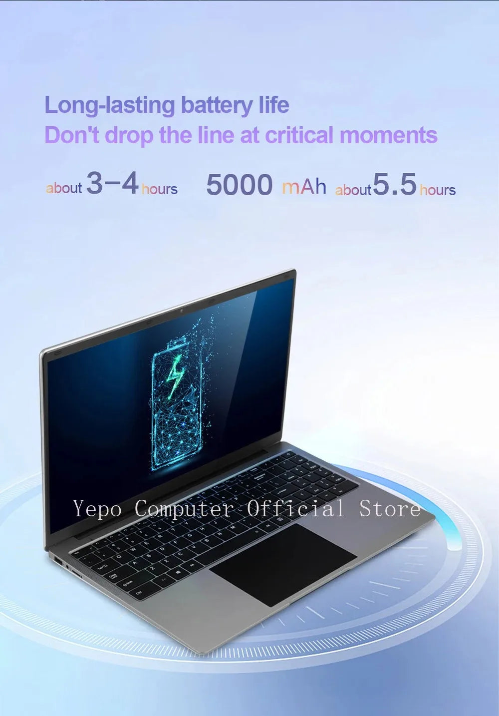 2025 New Laptop Global Version Intel N3700 Ultra Thin 14.1-inch HD Screen 16G+2048G DDR4 High Speed WIFI 5+Office computer