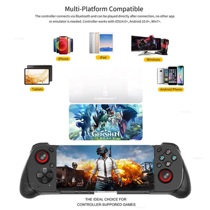 Mocute Gamepad 060 update 062 Mobile Game Joysticks for iPhone IOS13.4 Telescopic Wireless Gaming Controller for iOS/Android/PC