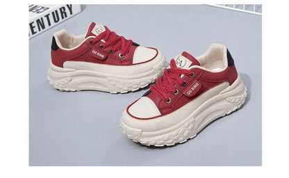 The New Retro Women Shoes Spring Platform Shoes Casual Sneakers Versatile Fashion Designer Shoes High Quality  Women Sneakers